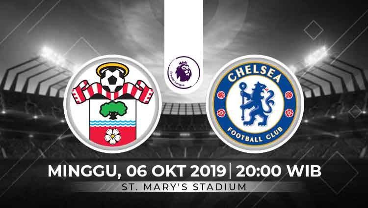 Lanjutan pekan kedelapan Liga Inggris 2019-2020 akan menyajikan laga antara Southampton melawan Chelsea di St. Mary’s Stadium pada Minggu (6/10/19) pukul 20.00 WIB. Copyright: © INDOSPORT