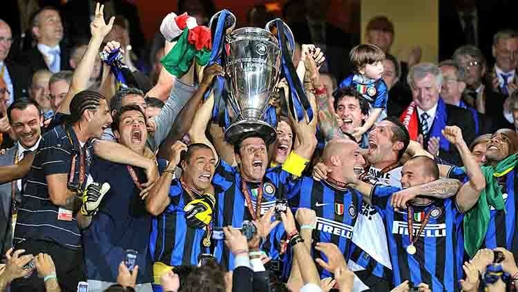Pada musim 2009-2010 silam, Inter Milan mencapai puncak kejayaannya dengan meraih treble winner. Kemana para aktor treble winner Inter sekarang? Copyright: © Martin Rickett/PA Images via Getty Images