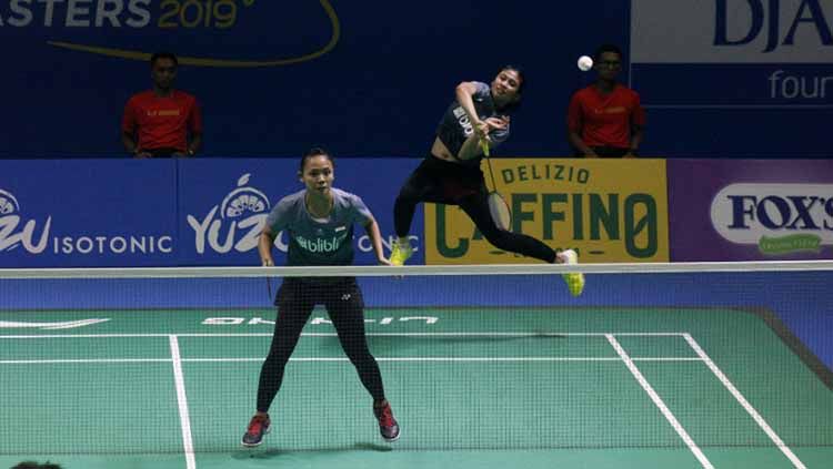 Della/Rizki melaju ke final Indonesia Masters 2019 usai mengalahkan wakil China. Copyright: © Humas PBSI