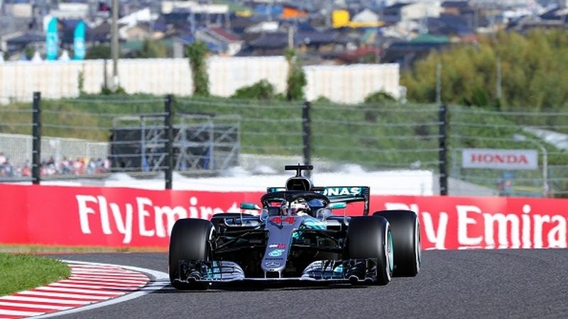 Lewis Hamilton di F1 GP Jepang tahun 2018 silam Copyright: © The Asahi Shimbun/The Asahi Shimbun via Getty Images