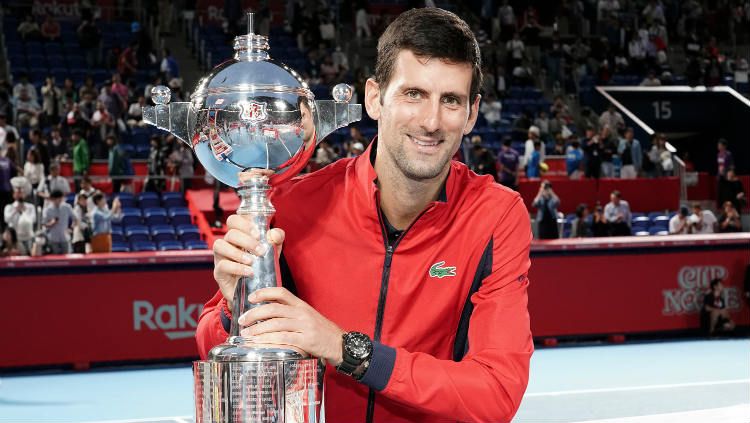 Novak Djokovic memenangkan Jepang Terbuka 2019. Copyright: © Koji Watanabe/Getty Images