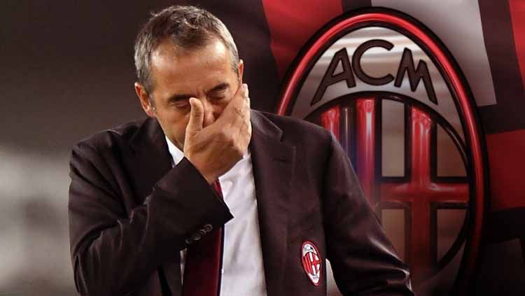 Legenda klub Serie A Liga Italia AC Milan, Daniele Bonera, mengkritisi sikap mantan klubnya yang tak sabaran dalam mengevaluasi kinerja pelatih. Copyright: © Alessandro Sabattini/Getty Images/INDOSPORT