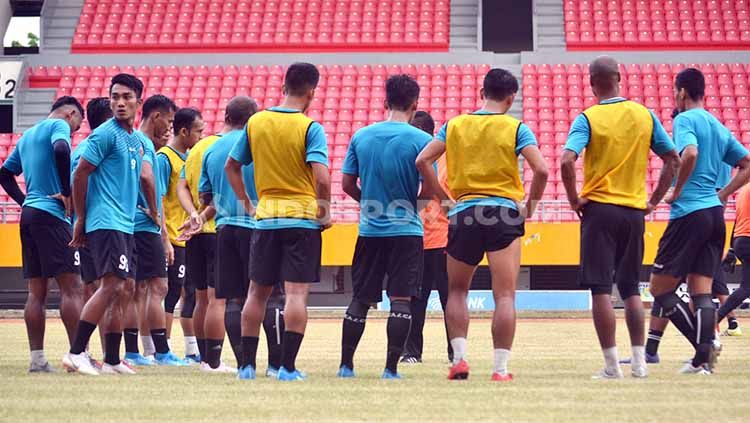Skuat Sriwijaya FC saat sedang latihan. Copyright: © Muhammad Effendi/INDOSPORT