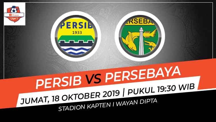 Prediksi pertandingan Liga 1 antara Persib Bandung vs Persebaya Surabaya pada pekan ke-23, Jumat (18/10/19), di Stadion Kapten I Wayan Dipta, Gianyar, Bali. Copyright: © INDOSPORT