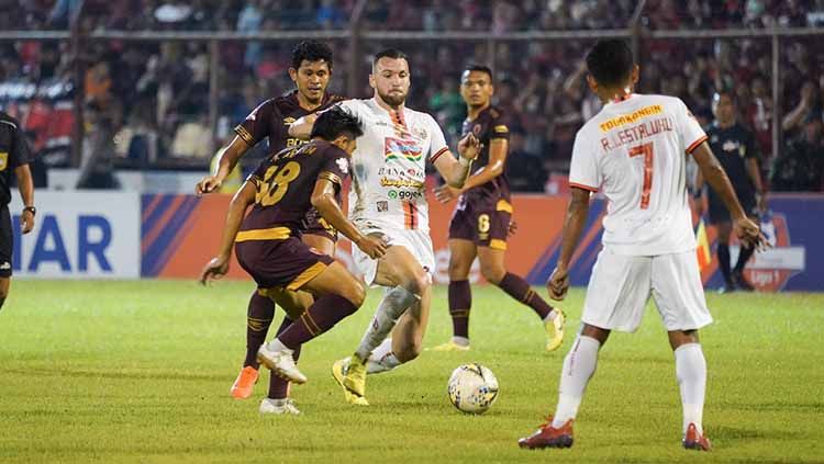 Marko Simic saat melawan PSM Makassar pada lanjutan Liga 1 di Stadion Andi Mattalatta, Minggu (20/10/2019) Copyright: © Media Persija