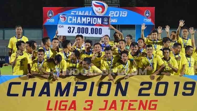 Persiku Kudus juara Liga 3 2019 zona Jawa Tengah. Copyright: © Ronald Seger Prabowo/INDOSPORT