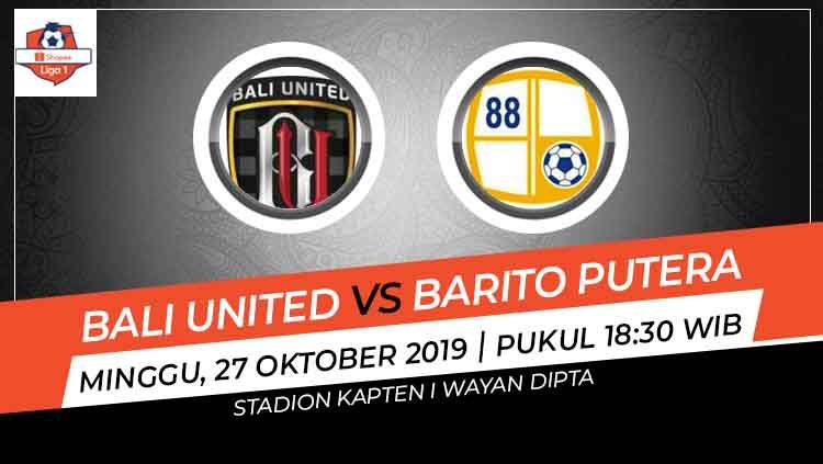 Berikut lik live streaming Bali United vs Barito Putera di Stadion I Wayan Dipta, Bali, Minggu (27/10/19) Pukul 18.20 WIB Copyright: © INDOSPORT