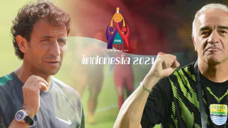 Luis Milla dan Mario Gomez, mana yang cocok untuk Timnas Indonesia U-19 di Piala Dunia U-20 2021? Copyright: © Ilustrasi INDOSPORT