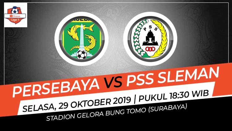 Pertandingan Persebaya Surabaya vs PSS Sleman. Copyright: © Grafis: Indosport.com