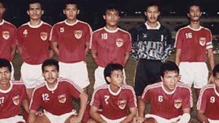 Timnas Indonesia berhasil meraih medali emas cabang sepakbola SEA Games 1991 di Filipina. Copyright: © @juara.net