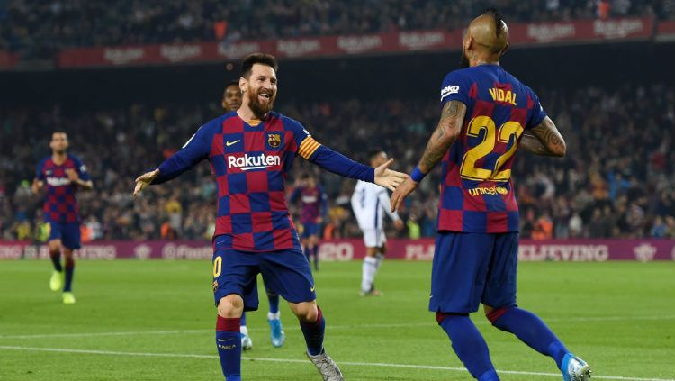 Termasuk catatan manis Lionel Messi, ini deretan rekor di balik pertandingan Barcelona vs Real Valladolid, pekan ke-11 LaLiga Spanyol 2019-20, Rabu (30/10/19). Copyright: © Alex Caparros/Getty Images