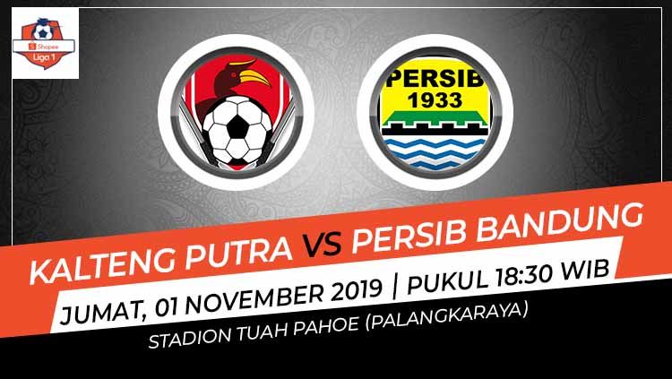 Laga pekan ke-26 Shopee Liga 1 antara Kalteng Putra melawan Persib Bandung, Jumat (1/11/19) pukul 18.30 WIB, bisa disaksikan lewat live streaming di Vidio.com. Copyright: © Grafis: Indosport.com
