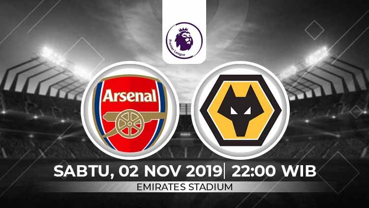 Prediksi pertandingan Liga Inggris antara Arsenal vs Wolverhampton Wanderers pada pekan ke-11, Sabtu (02/11/19), pukul 22.00 WIB, di Emirates Stadium. Copyright: © INDOSPORT