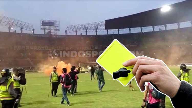 Ilutrasi kerusuhan dan wasit Copyright: &copy; INDOSPORT
