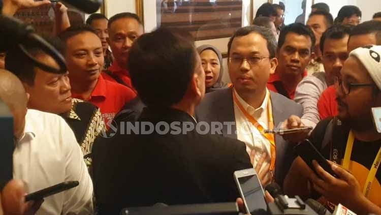 Tensi tinggi terasa saat Kongres PSSI yang dilangsungkan di Hotel Shangrila, Jakarta pada hari ini, Sabtu (02/22/19). Copyright: © Zainal Hasan/INDOSPORT