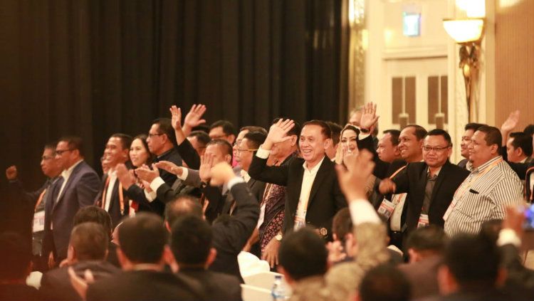 Induk olahraga sepak bola Indonesia yakni PSSI telah selesai melakukan Kongres Luar Biasa (KLB) untuk memilih kepengurusan baru di Hotel Shangri-La, Jakarta, Sabtu (02/11/19). Copyright: © Media PSSI