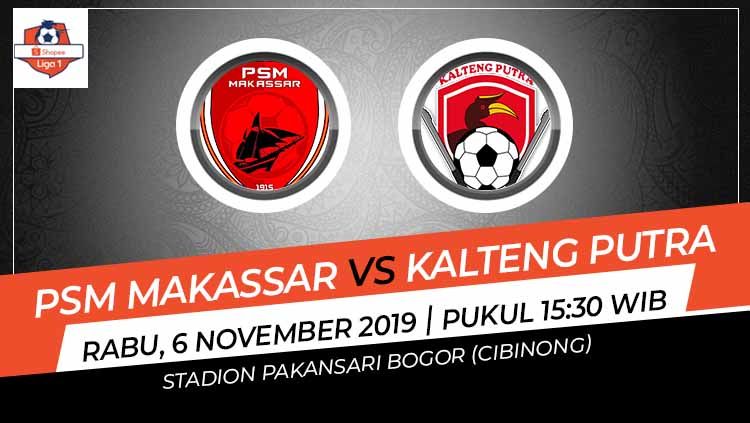 Pertandingan antara PSM Makassar vs Kalteng Putra. Copyright: © Grafis: Indosport.com