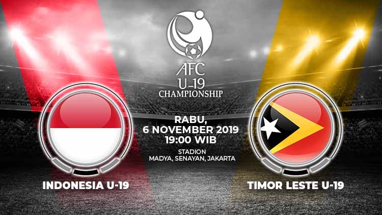 Pertandingan Kualifikasi Piala Asia U-19 2020, antara Indonesia U-19 vs Timor Leste U-19. Copyright: © Grafis: Yanto/Indosport.com