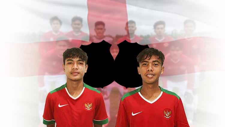 Brylian Aldama dan David Maulana, pemain asal Indonesia yang berkarir di Liga Kroasia. Copyright: © PSSI/INDOSPORT