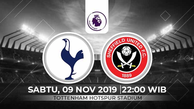 Berikut link live streaming pertandingan Liga Inggris pekan ke-11 antara Tottenham Hotspur vs Sheffield United di Tottenham Hotspur Stadium, Sabtu (09/11/19). Copyright: © INDOSPORT