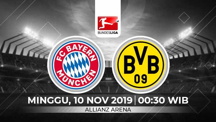 Berita Liga Jerman: berikut prediksi pertandingan Bundesliga Jerman Bayern Munchen vs Borussia Dortmund di Allianz Arena, Minggu (10/11/19) WIB Copyright: © INDOSPORT