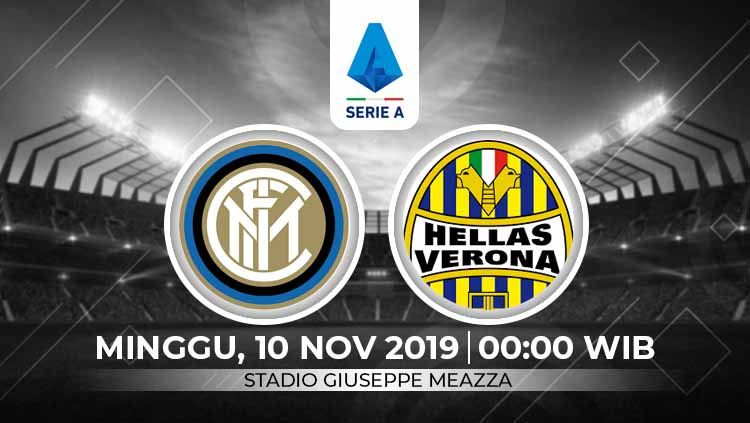 Inter Milan akan menjamu Verona di giornata ke-12 Serie A Italia 2019/20, Minggu (10/11/19) dini hari WIB. Pertandingan ini dapat disaksikan secara streaming. Copyright: © INDOSPORT