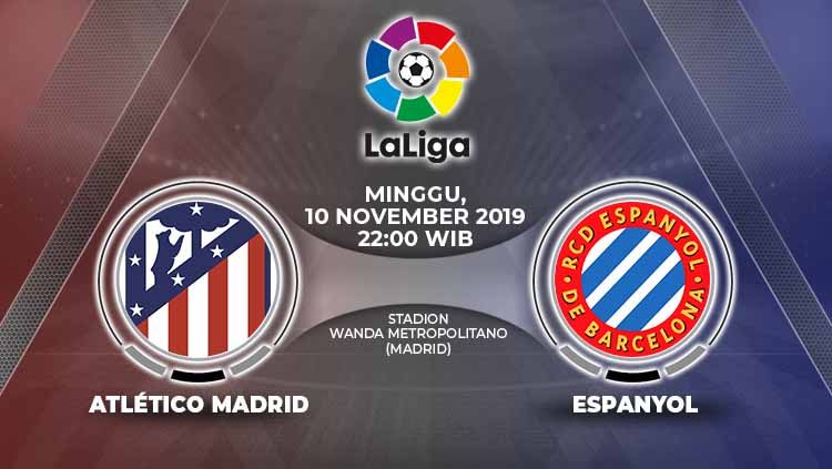 Atletico Madrid wajib menjadikan laga melawan Espanyol dalam pekan ke-12 LaLiga Spanyol, Minggu (10/11/19) pukul 22.00 WIB, menjadi titik balik kebangitan. Copyright: © Grafis: Yanto/Indosport.com