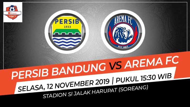Pertandingan tunda pekan ke-21 Liga 1 2019 antara tuan rumah Persib Bandung vs Arema FC di Stadion Si Jalak Harupat, Kabupaten Bandung, Selasa (12/11/19) akan dijaga sekitar 2.100 personel keamanan. Copyright: © Grafis: Indosport.com