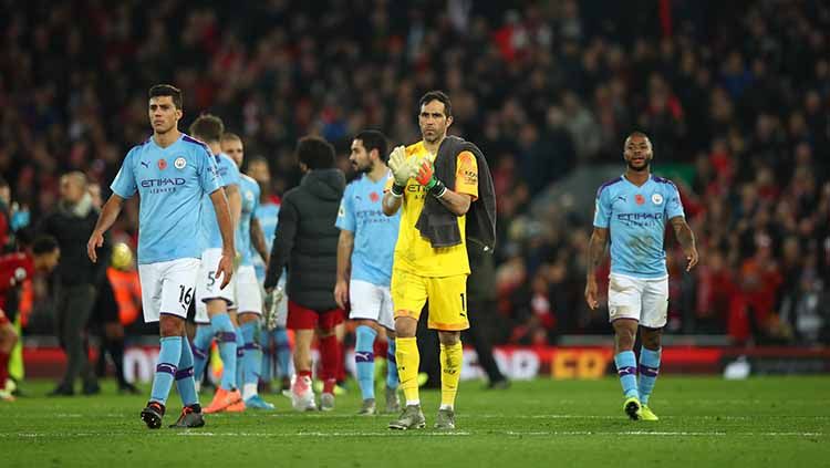 Manchester City berpotensi terkena hukuman berlaga di kancah Eropa oleh UEFA seperti AC Milan karena melanggar aturan FFP (Financial Fair Play) Copyright: © Robbie Jay Barratt - AMA/Getty Images