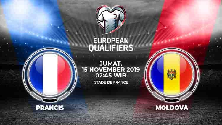 Prediksi pertandingan Kualifikasi Euro 2020 antara Prancis menghadapi Moldova di Stade de France, Jumat (15/11/19). Copyright: © INDOSPORT