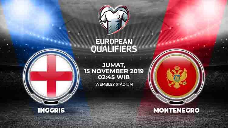 Inggris diperkirakan akan meraih kemenangan melawan Montenegro dalam matchday sembilan Kualifikasi Euro 2020 di Wembley, Jumat (15/11/19), pukul 02.45 WIB. Copyright: © INDOSPORT