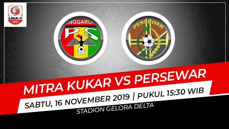 Pertandingan Liga 2 antara Mitra Kukar vs Persewar. Copyright: © Grafis: Yanto/Indosport.com