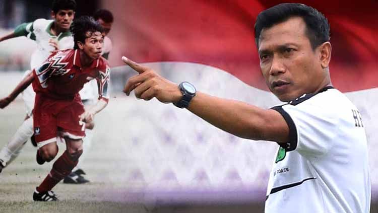 Pelatih klub Liga 2 Persita Tangerang, Widodo Cahyono Putro menjadi salah satu pemain yang berhasil mengantarkan Timnas Indonesia meraih medali emas SEA Games 1991. Copyright: © persita.official/INDOSPORT