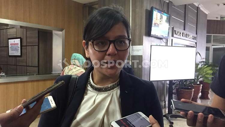 Mantan Sekjen PSSI, Ratu Tisha Destria tak lagi menjabat anggota Komite Kompetisi AFC. Copyright: © Petrus Manus Da' Yerimon/INDOSPORT