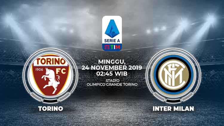 Berikut prediksi pertandingan Serie A Italia Torino vs Inter Milan, yang akan berlangsung di Stadion Olimpico Grande Torino, Minggu (24/11/19). Copyright: © INDOSPORT