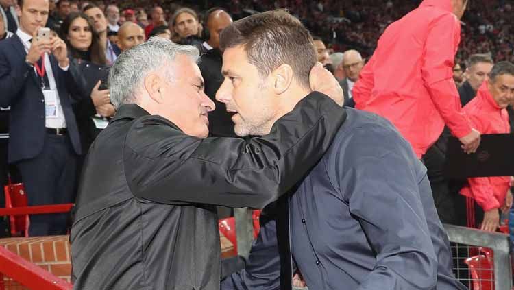 Jose Mourinho dan Mauricio Pochettino Copyright: © John Peters/Manchester United via Getty Images