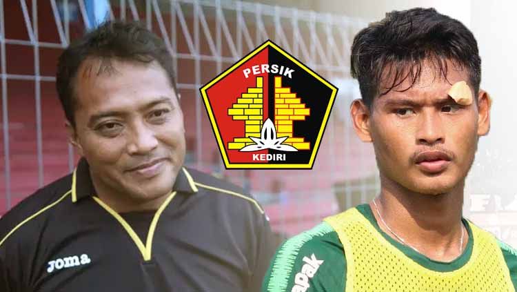 Penyerang muda Septian Satria Bagaskara tampaknya bisa menjadi 'the next' legenda striker tajam Persik Kediri Musikan. Copyright: © Ilustrasi INDOSPORT