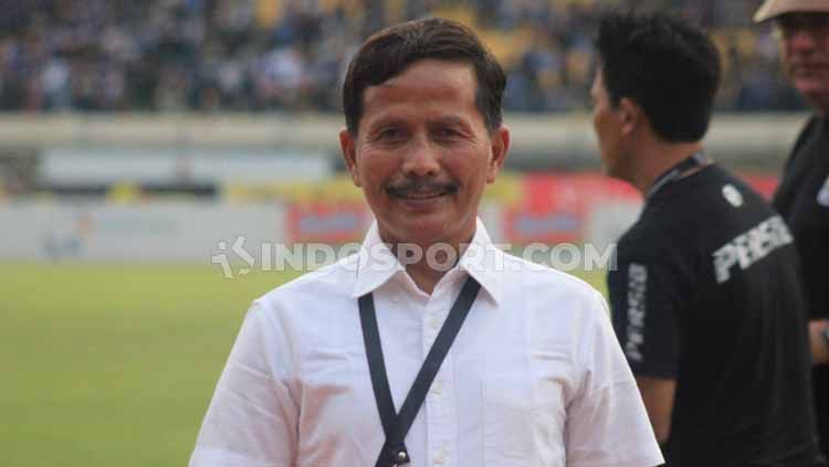 Pelatih klub Liga 1, Barito Putera, Djadjang Nurdjaman. Copyright: © Arif Rahman/INDOSPORT