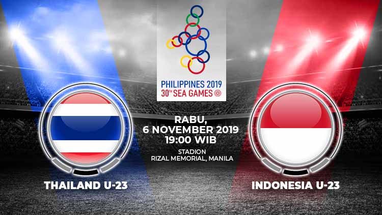 Pertandingan antara Thailand U-23 vs Indonesia U-23.. Copyright: © Grafis: Indosport.com