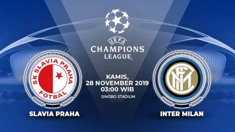 Prediksi pertandingan pertandingan Inter Milan yang akan menghadapi Slavia Praha di Synot Tip Arena dalam lanjutan laga Liga Champions Grup F yang akan digelar pada hari Kamis (28/11/2019) pukul 03.00 WIB. Copyright: © INDOSPORT