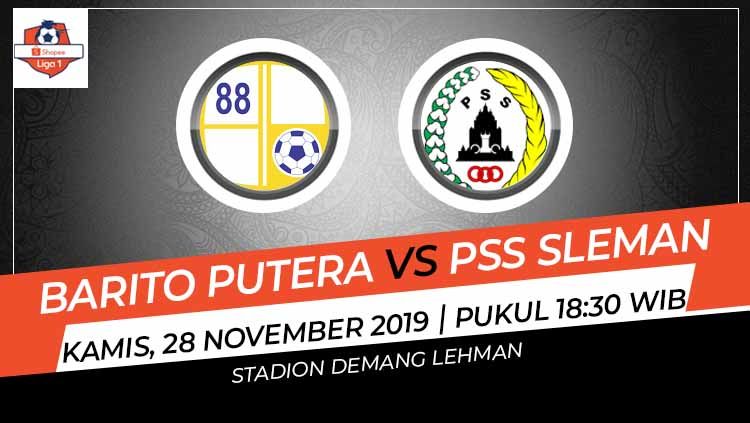 Laga antara Barito Putera vs PSS Sleman akan tersaji di lanjutan Shoppe Liga 1, Kamis (28/11/19). Pertandingan ini dapat disaksikan secara live streaming. Copyright: © INDOSPORT