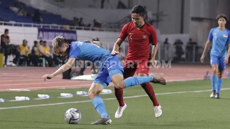 Jalani laga lawan Singapura, Manajer Timnas Indonesia U-23, sempat menitipkan pesan untuk Egy Maulana Vikri dkk agar melupakan euforia kemenangan melawan Thailand di laga pertama SEA Games 2019. Copyright: &copy; Ronald Seger Prabowo/INDOSPORT