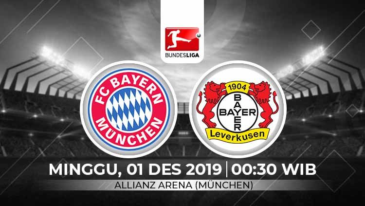 Berikut prediksi pertandingan antara Bayern Munchen vs Bayer Leverkusen dalam lanjutan Bundesliga Jerman pekan ke-13, Minggu (01/12/19). Copyright: © INDOSPORT
