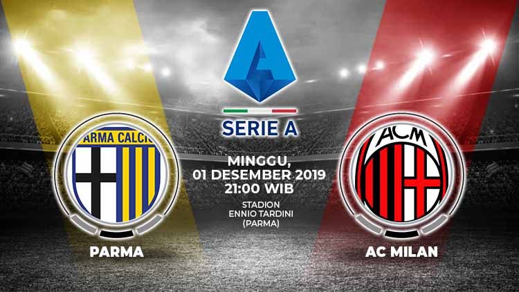Parma akan menjamu AC Milan dalam laga lanjutan Serie A Liga Italia pekan ke-14 yang akan diselenggarakan di Ennio Tardini pada hari Minggu (1/12/2019). Copyright: © INDOSPORT