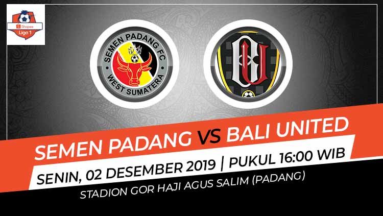 Pertandingan antara Semen Padang vs Bali United di kompetisi Liga 1 2019. Copyright: © Grafis: Indosport.com