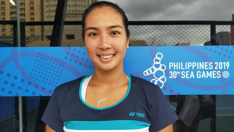 Aldila Sutjiadi mewakili Indonesia di SEA Games 2019. Copyright: © tennisindonesia.com