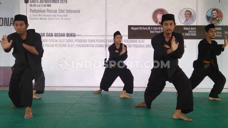 Atraksi Pecak Silat di Silatuhrahmi Silat Tradisional Indonesia 2019 Copyright: © Sesa Hidayat Putra/INDOSPORT