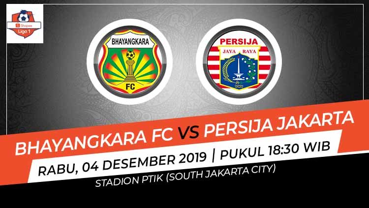 Pertandingan antara Bhayangkara FC vs Persija Jakarta di Liga 1 2019. Copyright: © Grafis: Indosport.com