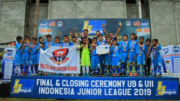 Pelita Jaya Soccer School juara IJL 2019 usai menekuk FIFA Farmel dengan skor tipis 1-0 di final. Copyright: © IJL 2019