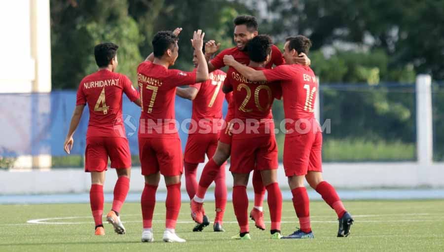 Timnas Indonesia U-23 dipastikan siap tempur melawan Myanmar di semifinal sepak bola SEA Games 2019. Foto: Ronald Seger Prabowo/INDOSPORT. Copyright: © Ronald Seger Prabowo/INDOSPORT